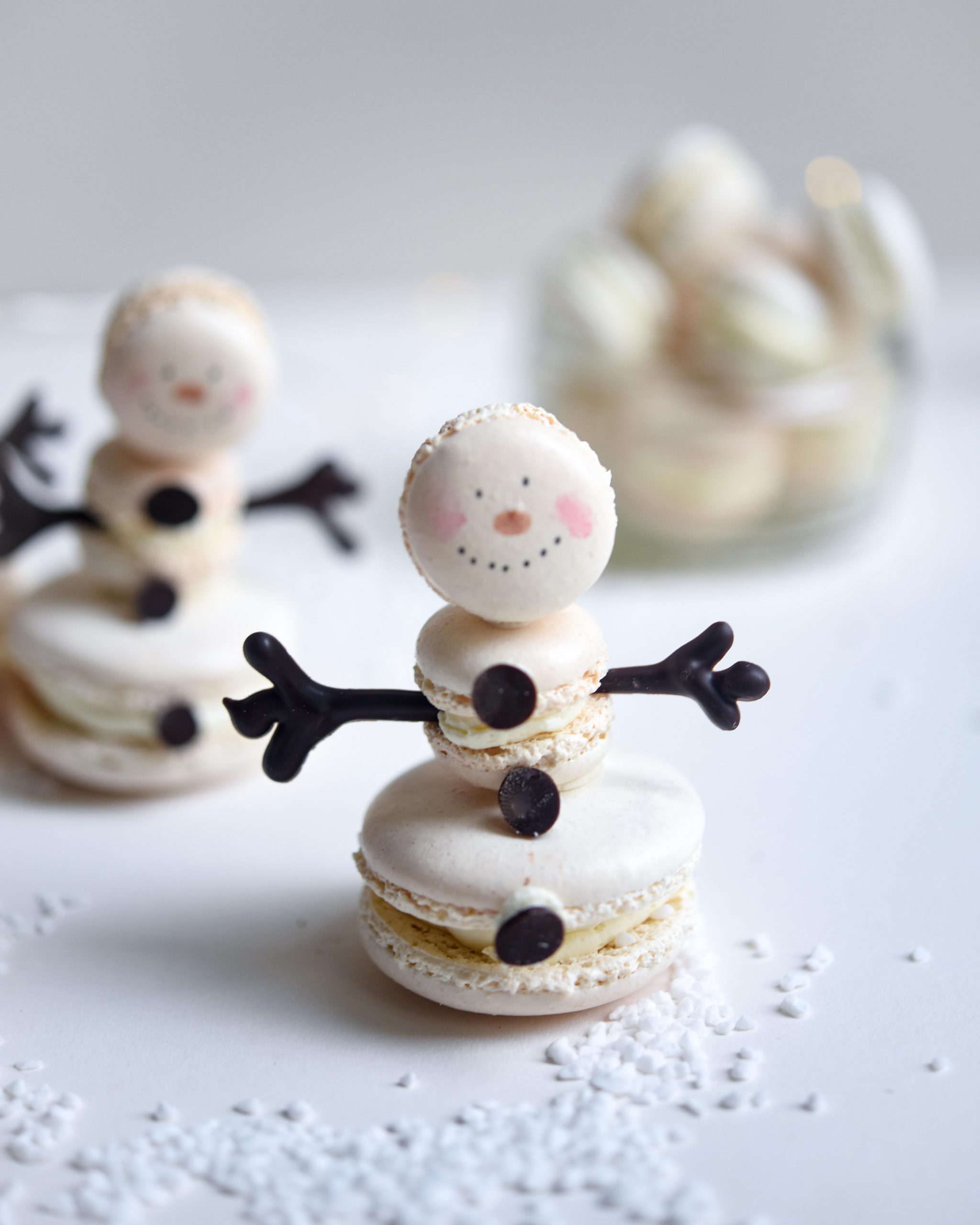 How to make the cutest macaron snowmen Patisserie Makes Perfect